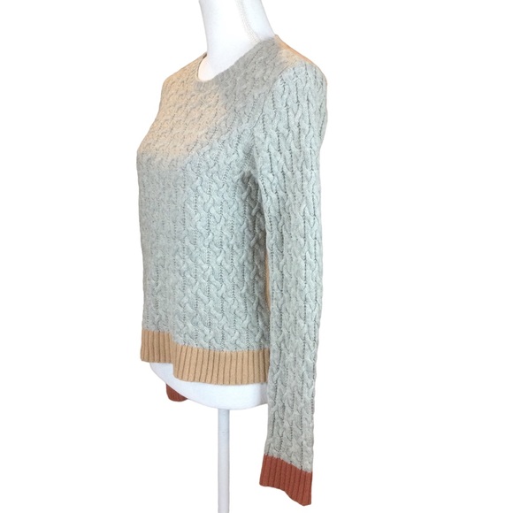 Bela NYC Cable Knit Pullover Wool/ Cashmere Blend Sweater Size 3 - Picture 3 of 9